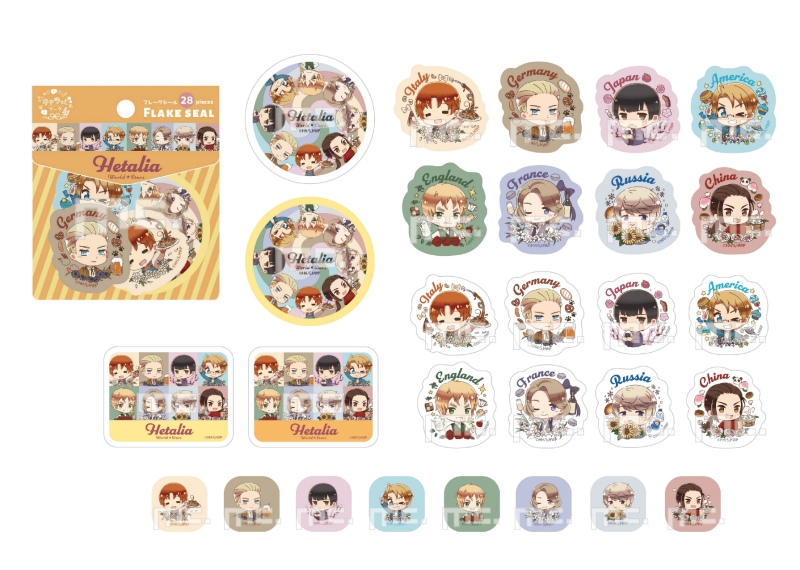 アニメ「ヘタリア World☆Stars」 フレークシール キャラっとブーケ