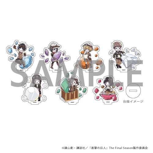 進撃の巨人 グラフアート 誕生石 アクリルスタンド 缶バッジ リヴァイ 進撃の巨人 アクリルぷちスタンド 誕生石ver. ブラインド(グラフアート