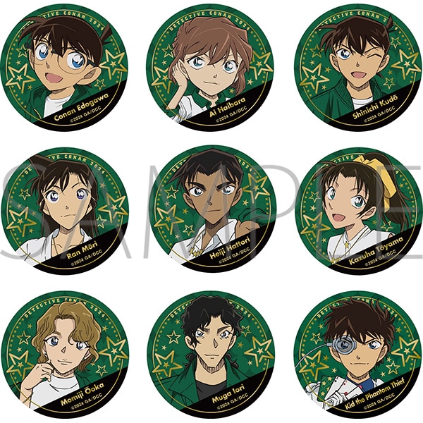 再販分】 劇場版 名探偵コナン ー100万ドルの五稜星ー キャラバッジ