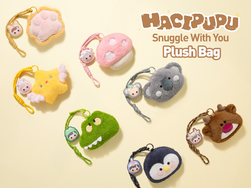HACIPUPU Snuggle With You シリーズ ぬいぐるみバッグ【アソート