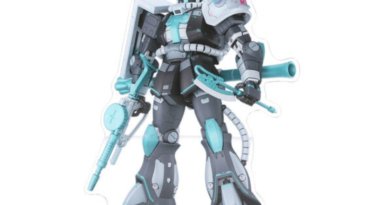 ガンダム45周年 × 初音ミク ビッグアクリルスタンド MS-06S ザクII