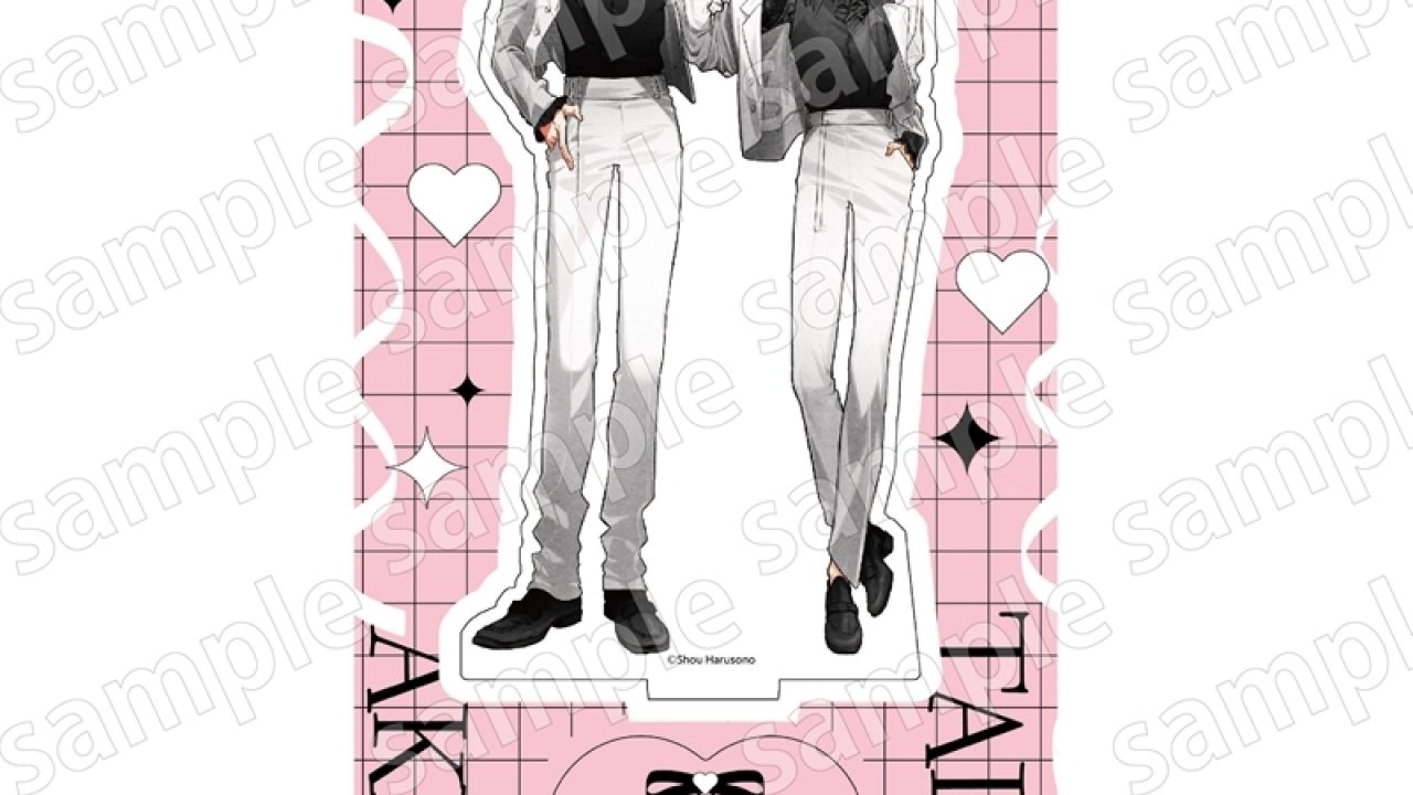 平野と鍵浦 アクリルスタンド 平野と鍵浦 BLACK&PINK ver.【アニメイト