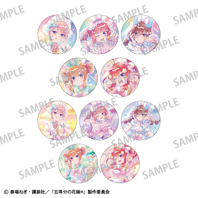 五等分の花嫁＊ トレーディングメタリック缶バッジ アイス屋さん