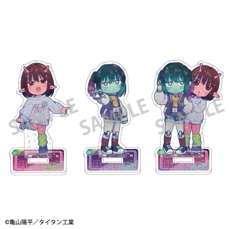 銀河特急 ミルキー☆サブウェイ ホログラムミニアクリルスタンド 描き