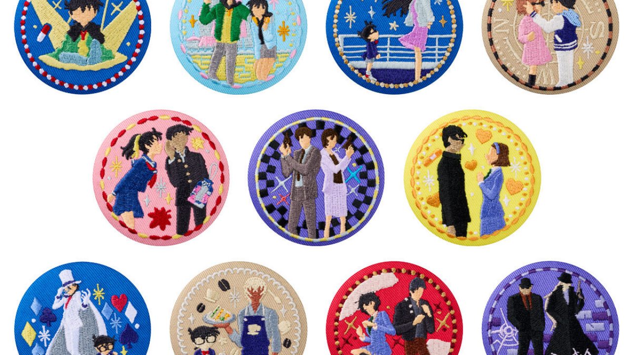 ピンズ・ピンバッジ・缶バッジ Edogawa Conan Limited Merch Bundle Set 名探偵コナン 刺繍缶バッジビスケット | j-hobby Collection