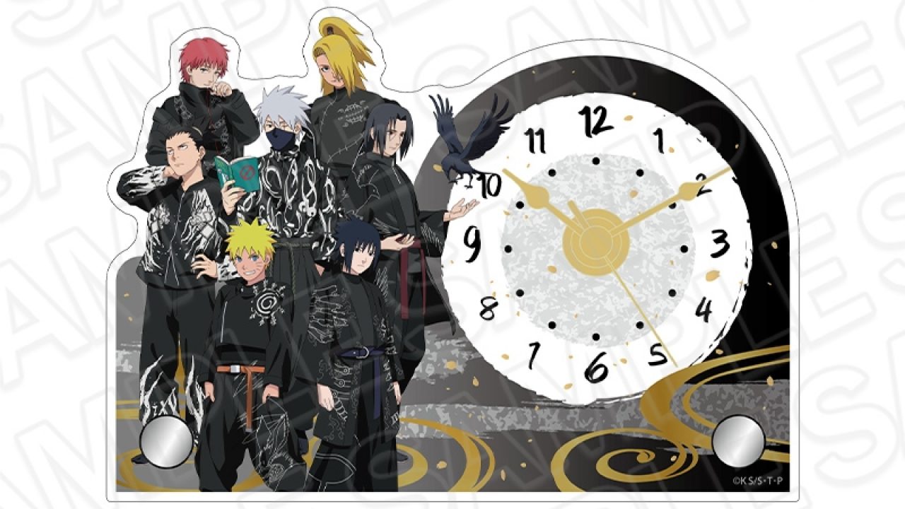 NARUTO－ナルト－ 疾風伝 ミニアクリルクロック ブラックコーデ ver
