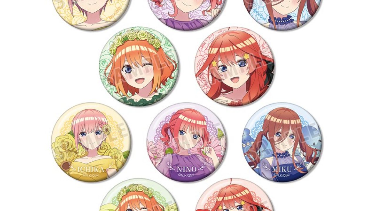 五等分の花嫁＊ 描き下ろし ハーバリウムver. トレーディング缶バッジ