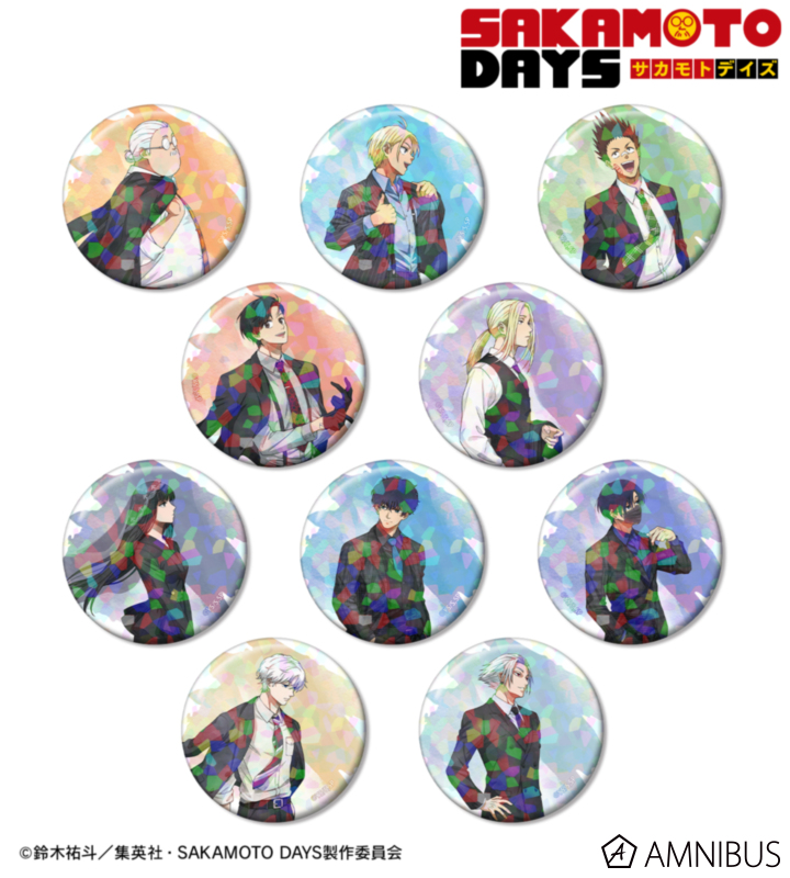 【特典付】サカモトデイズ 描き下ろしスーツの歩み ホログラム缶バッジ 全種BOX TVアニメ『SAKAMOTO DAYS』 描き下ろし スーツの歩みver