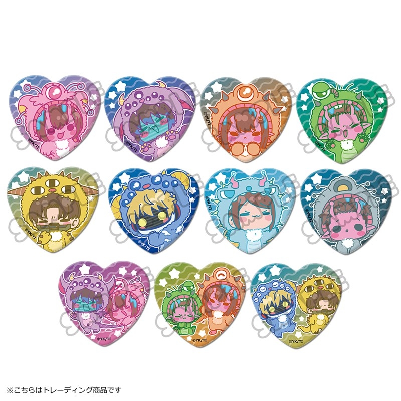アニメ『銀河特急 ミルキー☆サブウェイ』 ハート型缶バッジ(mochocho