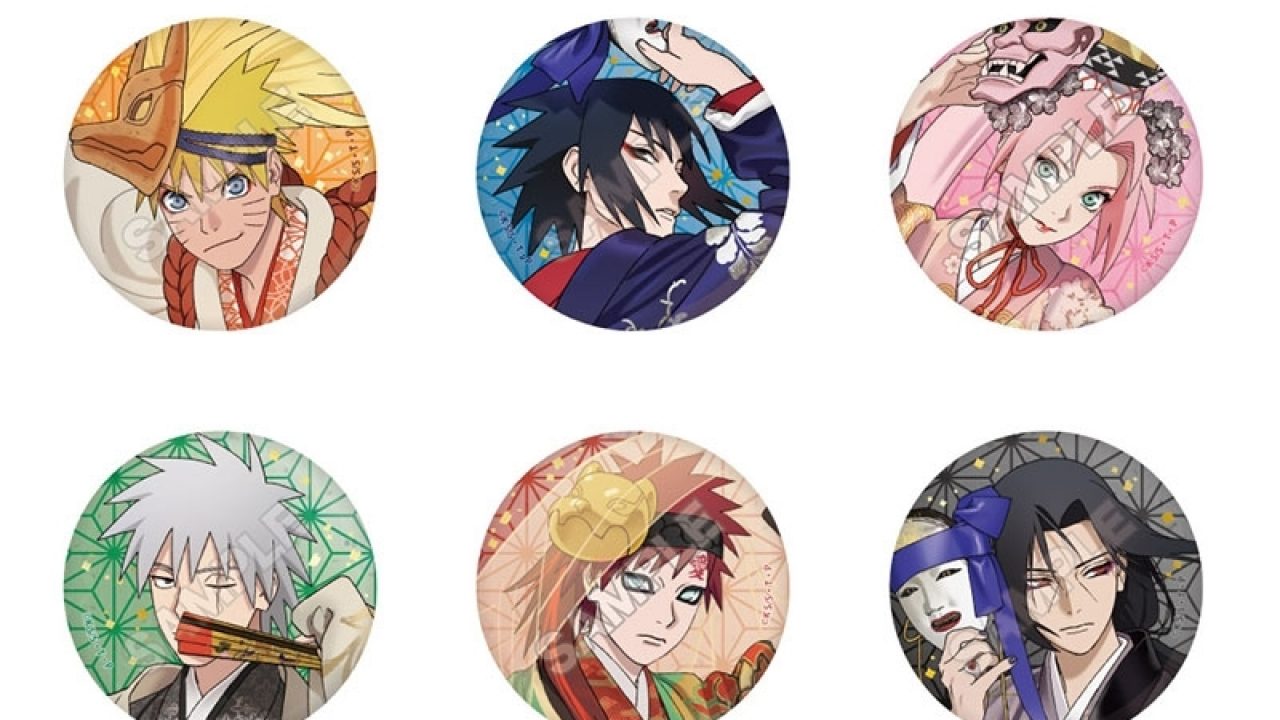 TVアニメ「NARUTO-ナルト- 疾風伝」 彩面華 缶バッジ 【再販】 | j