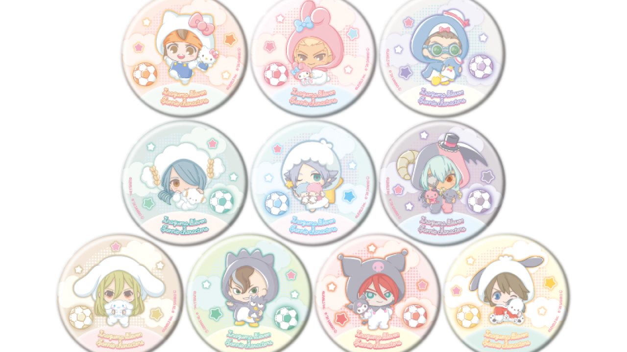 イナズマイレブン×サンリオキャラクターズ_缶バッジ07/コンプリート