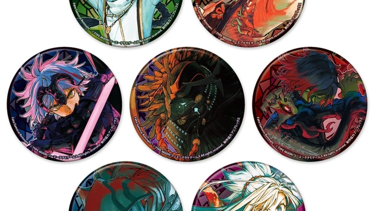 Fate/Samurai Remnant Fate/Samurai Remnant メタル缶バッジ7個セット