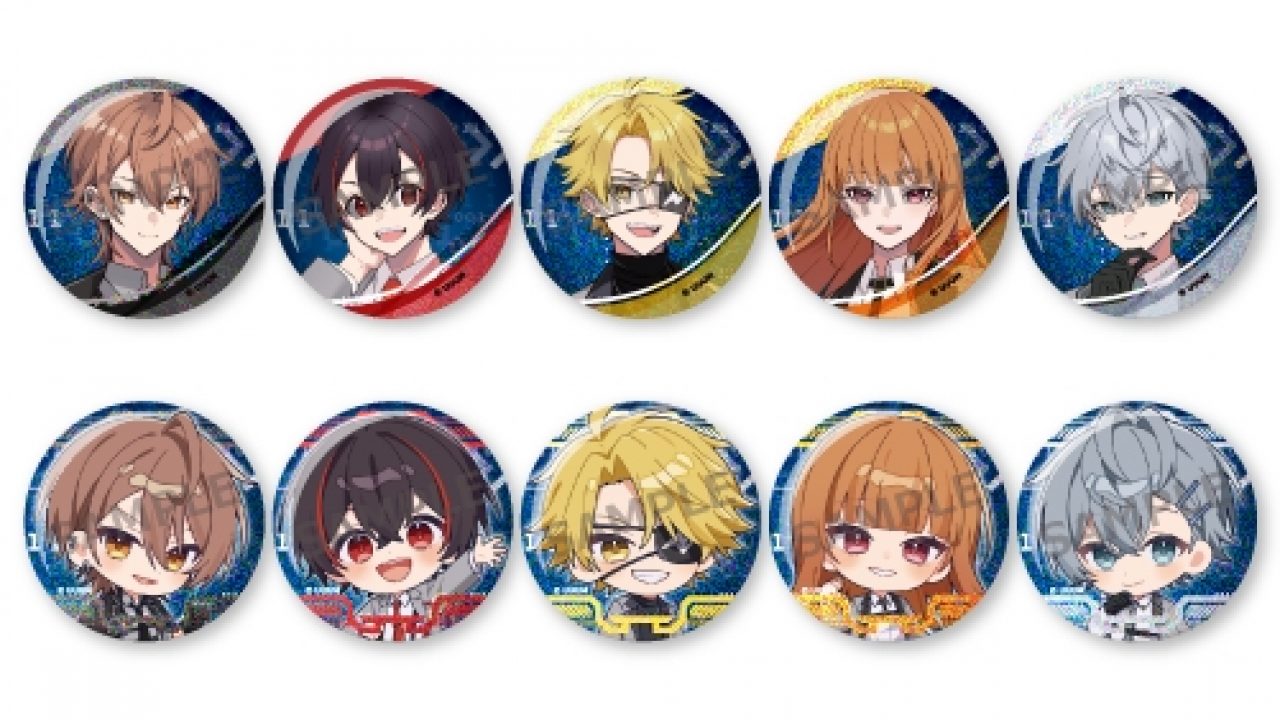 カラフルピーチ ランダムグリッター缶バッジ<全10種・ランダム