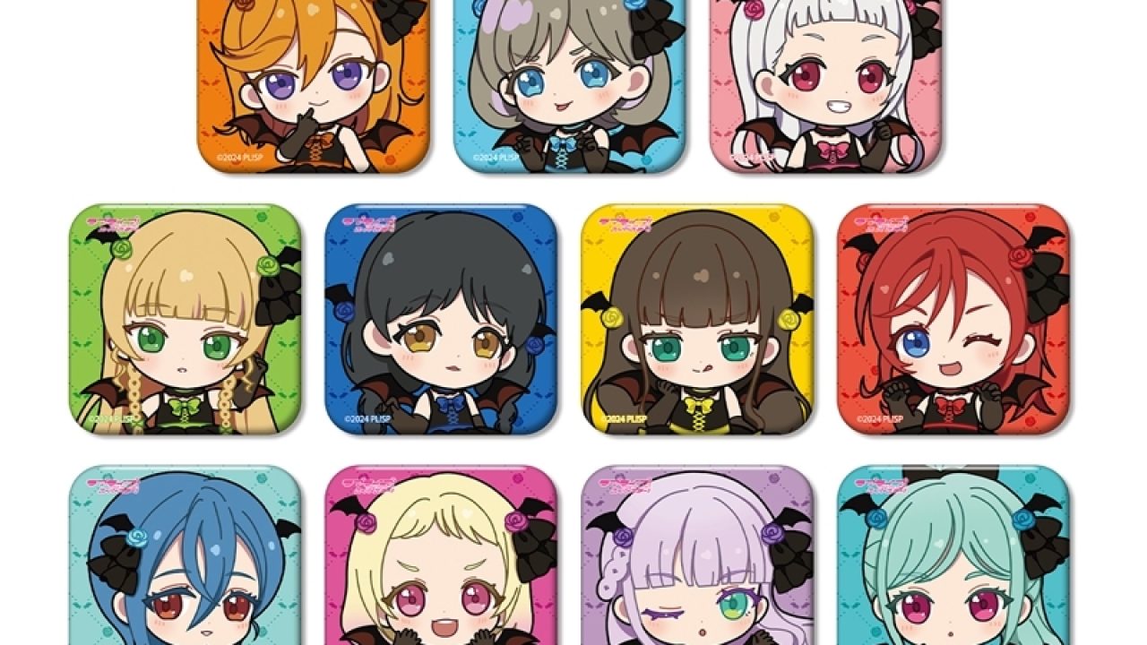 【キズナイーバー×TRIGGER】『ちびキャラ』verスクエア缶バッジ8種セット ラブライブ！スーパースター!! トレーディング ちびキャラ 悪魔ver