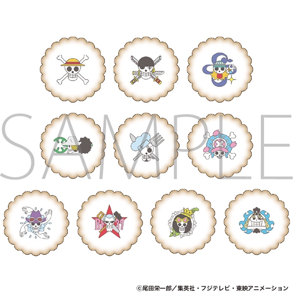 ONEPIECE ワンピース 海賊旗 マグバッジ J-WORLD ONE PIECE 海賊旗シリーズ ビスケット | j-hobby Collection