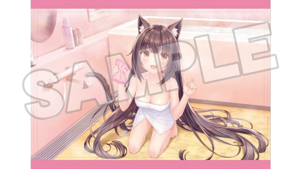 ネコぱら アニメーション ゲーマーズ特典 タペストリー ショコラ バニラ カカオ ネコぱら セカイコネクト B2タペストリー ショコラ バスタイムVer